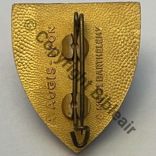 EQUIPE DAVAL  A.AUGIS LYON ST.BARTH 2Li 2Griffes Grenu Src.historiacollection2a 460Eur10.13 